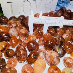 Vendita calda naturale curativo naturale blocco di quarzo rosso fuoco ruzzolato pietre lucide cristallo di ghiaia per la decorazione - Product Image 5