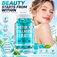 Gummies OEM Biotine Collagène Kératine 3-en-1 pour Cheveux, Peau et Ongles – 60 Unités – Routine Quotidienne de Bien-être – Complément Mâcher Doux – Vente en Gros