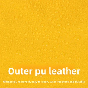 Impermeable Reflectante con Capucha para Perros de 2 Patas, Poncho para Mascotas, Chaqueta Impermeable y Cortavientos para Perros Grandes, Ropa para Perros para Exteriores - Product Image 3