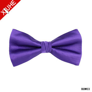 MOQ inferiore all'ingrosso colore brillante filato di poliestere tinto da uomo pronti papillon per il partito - Product Image 4