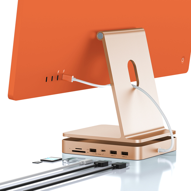 PULWTOP 6/7 in 1 Usb Hub Type c Docking Station SSD Enclosure Adapter 7 Port Usb Hub 3.0 for imac M1 Chip M.2 Data Ssd