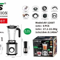 Avinas-1266t Eu 4 en 1 Blender 6 pièces/carton 0,148 m³
