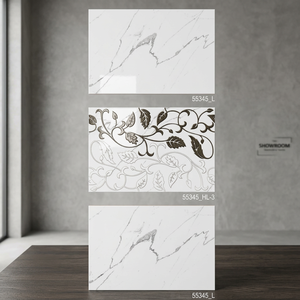 Azulejos de Pared de Cerámica Blanco Dorado, Superficie Metálica Brillante, Resistentes al Agua y a los Ácidos, Tamaño 300x450mm, Color Ladrillo, para Baños y Centros Comerciales - Product Image 1