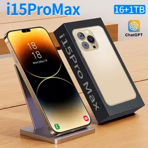 15 Pro Max 스마트 폰 i15 15 16G 1TB 휴대 전화 Dropshipping 잠금 해제 저렴한 텔레포노 인텔리전트 용 오리지널 5G 스마트 폰