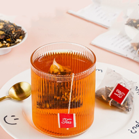 Tisane aux pelures de mandarine séchées, rose et pissenlit pour la purification du foie, le soutien digestif, la détoxification, les soins de la peau et l'effet rafraîchissant