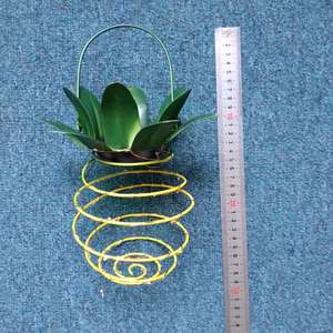 Lámpara Solar de Jardín con Forma de Piña, de Hierro Forjado, con Cable de Cobre, Portátil, Decoración para Exteriores, 12V DC, Celda Solar Monocristalina - Product Image 2