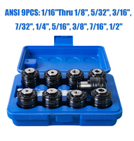 Mesin Tapping elektrik Universal kecepatan tinggi M3-M16 375 RPM lengan Tapping fleksibel termasuk 9 ANSI collet standar jangkauan 1200mm