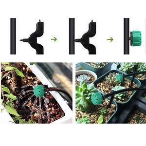 Microaspersor Verde Octagonal de 8 Orificios con Flujo Ajustable de 360 Grados para Riego Agrícola y Hortícola - Product Image 3