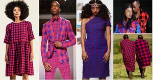 Maasai shuka afrika kumaş Safari kumaş Maasai bez geleneksel bezler piknik battaniyesi - Product Image 5