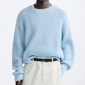 Custom OEM&amp;ODM Knitted <strong>Sweater</strong> Designer Jumper Knitwear Pullover Winter Crew Neck Cotton Oversized Custom <strong>Knit</strong> <strong>Sweater</strong> - Product Image 1