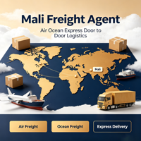 Agent de fret Alibaba AliExpress Amazon DDP Service express aérien et maritime porte-à-porte vers le Mali