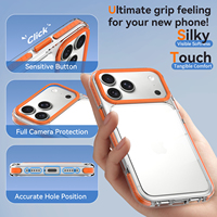 Coque de téléphone hybride transparente de luxe antichoc avec protection de caméra surélevée durable pour iPhone 17 18 Pro Max Funda