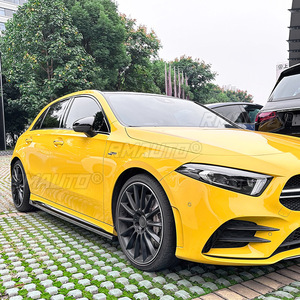 ชุดแต่งรอบคันสำหรับ Mercedes Benz A-Class W177 Hatchback C118 AMG ปี 2018+ สเกิร์ตข้าง สปอยเลอร์ สเกิร์ตข้างแบบดิฟฟิวเซอร์ อุปกรณ์ตกแต่งรถยนต์ - Product Image 3