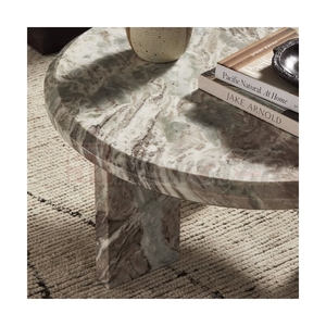 Irregular Shape Natural <b>Marble</b> Coffee <b>Table</b> Stone Center Minimalist Living Room Furniture - Product Image 3