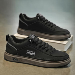 Chaussures de course pour hommes respirantes de style nouveau, blanches, tendance, semelle épaisse, toile supérieure, à enfiler, sport, décontractées, été, automne, hiver - Product Image 4