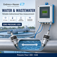 Proline Prosonic Flow I 400 9I4B Insertion Ultrasonic Flow Meter Two Path Bidirectional Heartbeat Flowmet