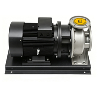 Pompe centrifuge horizontale monophasée en acier inoxydable à aspiration axiale ZS50-32-160/1.1, raccordement par bride, contrôle entièrement automatique