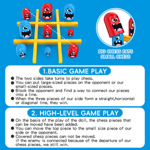 Juego de Mesa Interactivo Tic Tac Toe para 2 Jugadores, Divertido Juego de Mesa para Niños, Comer al Grande, Regalo para Niños - Product Image 4