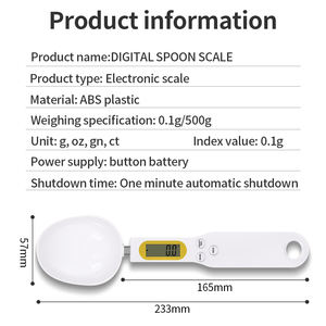 Scale-003 Haute Mesure Électronique 500g/0.1g Cuillère Balance Électronique Balance de Cuisine - Product Image 3