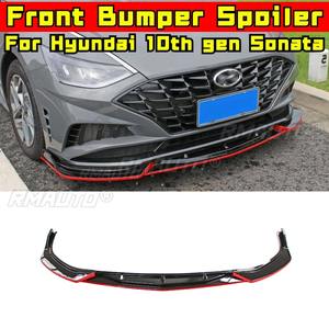 Difusor de Parachoques Delantero para Auto, Spoiler Negro Brillante, Pieza de Modificación para Hyundai Sonata de 10ª Generación, Protector de Parachoques, Accesorio para Auto - Product Image 5