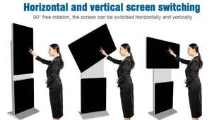 Pantalla Vertical Giratoria de 43, 49, 55 y 65 Pulgadas, Kiosco Publicitario LCD Giratorio para Interiores - Product Image 6