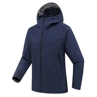 Chaqueta Casual de Invierno para Hombre, Chaqueta Deportiva Impermeable y Cortavientos con Cierre Delantero y Logotipo