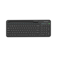 Clavier sans fil OEM 98 touches 2,4 GHz BT5.0, clavier d'ordinateur multi-appareils avec support pour tablette pour Win/iOS/Android