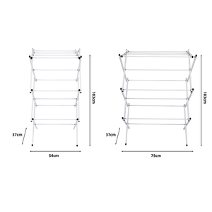 Offre Spéciale moderne blanc Portable 3 niveaux sèche-<span class=keywords><strong>linge</strong></span> Airer pliable étagère à <span class=keywords><strong>linge</strong></span> vêtements Airer étendoir pour la maison - Product Image 3