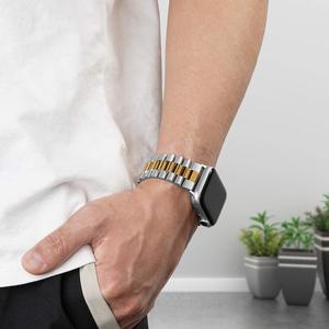 <span class=keywords><strong>Jubilee</strong></span> – Bracelet de montre en métal en acier inoxydable pour Apple Watch, avec boucle déployante papillon, lien pour Apple Watch - Product Image 4