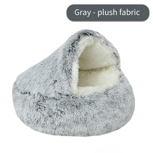 Halbgeschlossenes, warmes Katzenbett, halbgeschlossenes Hundebett, Muschel-Katzenbett, Indoor-Katzenhaus - Product Image 4