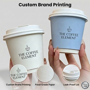 Gobelets à café biodégradables texturés avec couvercles, personnalisables avec logo, écologiques, jetables, pour boissons chaudes à emporter, pour cafés, vente en gros, 8oz/12oz/16oz - Product Image 3