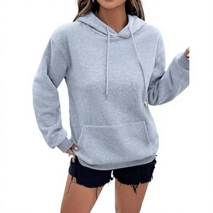 Pull à capuche en tricot pour femme ODM, couleur unie, broderie sur le devant, 100% coton, décontracté pour l'hiver, provenant du Bangladesh - Product Image 1