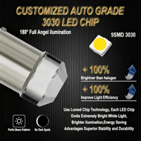 Ampoule de signalisation de voiture 24V 12V Strobe Flash LED P21W 1156 BAU15S 1157 BA15S BAY15D 3030 9SMD 1141 1034 Rouge Ambre Rose