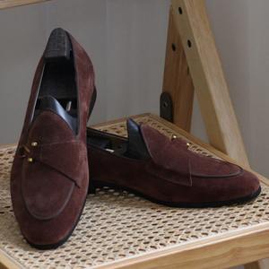 Chaussures décontractées polyvalentes pour hommes, style britannique, motif patchwork, style bureau, style italien, mocassins à lacets, légers et respirants - Product Image 6