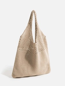 Borsa da Spiaggia Estiva Personalizzata in Maglia Traforata all'<span class=keywords><strong>Uncinetto</strong></span> con <span class=keywords><strong>Tracolla</strong></span> per Donne - Product Image 1