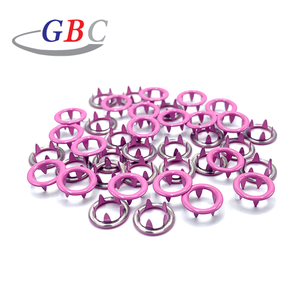 מפעל סיטונאי שונים צבע מתכת חודים הצמד כפתור בגדי ילדים - Product Image 2