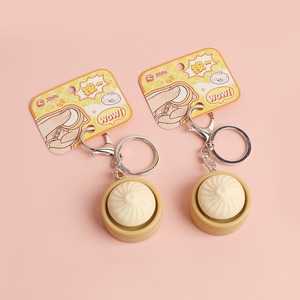 New Creative Stress Relief Toy Glitter Colorful Dumpling-shaped Squishy <b>Ball</b> Keychain Pendant Stress Relief <b>Ball</b> Keychain - Product Image 2