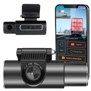 2 Channel driving recorder front and inside 1440p Car Camera Hd Dvr Video Recordeno screen barrel style interior dash cam