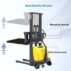 Carretilla elevadora eléctrica de 1,5 toneladas con soporte de elevación móvil hidráulico, componente de motor de núcleo de camión alimentado por batería inteligente - Product Image 4
