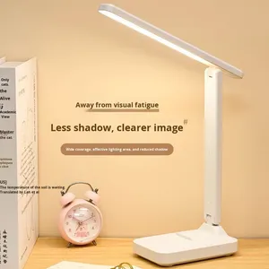 USB ánh sáng-Emitting Diode gấp ánh sáng ban đêm nghiên cứu đèn bàn ba màu nhiệt độ vô cấp mờ đèn bàn - Product Image 1