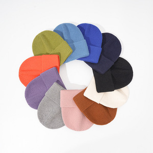 Gorro de Punto de Color Sólido <span class=keywords><strong>para</strong></span> Invierno, Protección Cálida <span class=keywords><strong>para</strong></span> los Oídos, Gorro Simple y Versátil <span class=keywords><strong>para</strong></span> Hombre y Mujer - Product Image 1