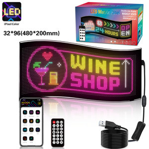 Panneau LED à matrice souple programmable App-Control Digital Devil Eye Panel <span class=keywords><strong>pour</strong></span> voiture camion fenêtres pare-brise affichages de signalisation numérique - Product Image 1
