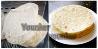 Grande ligne de production de tortillas arabes, machine à étaler la pâte, presse à roti et chapati, moteur en acier inoxydable, haute productivité