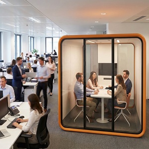 Geluidsdichte mobiele werkruimte, kantoorpod, vergaderpod, werkpod, telefoon-/studeerkabine - Product Image 1