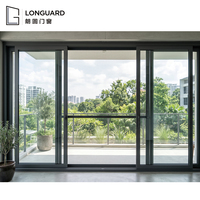 Porte coulissante en aluminium sur mesure avec double vitrage trempé, certifiée ISO, étanche et antivol, pour jardin intérieur, balcon, cour