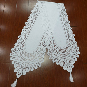 Blanc Jacquard <span class=keywords><strong>Dentelle</strong></span> <span class=keywords><strong>Chemin</strong></span> <span class=keywords><strong>De</strong></span> <span class=keywords><strong>Table</strong></span> Brodé Floral <span class=keywords><strong>Dentelle</strong></span> Commode Écharpe Maison Cuisine En Plein Air Fête <span class=keywords><strong>De</strong></span> Mariage Superposition Décoration - Product Image 3