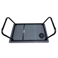 Bureau d'ordinateur portable ergonomique pliable, table d'étude de chevet avec réglage de l'angle à cinq vitesses pour les étudiants à domicile