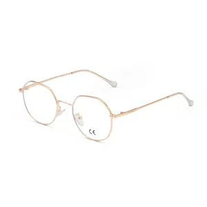 2024 Vintage Metal Anti blue light Eye Glasses Unisex Brand Designer Anti Blue light Eyewear Men and Women's Computer Glasses