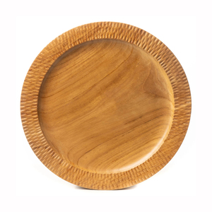 <span class=keywords><strong>Assiette</strong></span> de service en bois sculpté à rebord <span class=keywords><strong>Assiette</strong></span> de service en bois de <span class=keywords><strong>teck</strong></span> Plateaux de service ronds en bois - Product Image 5