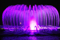 Fontaine musicale à cascade sèche moderne en acier inoxydable numérique à 180 degrés, 380 V, FBI FN1028-1, pour jardin extérieur